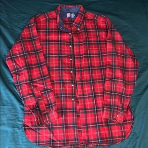 Vintage Pendleton 100% Wool Plaid Button Up Shirt